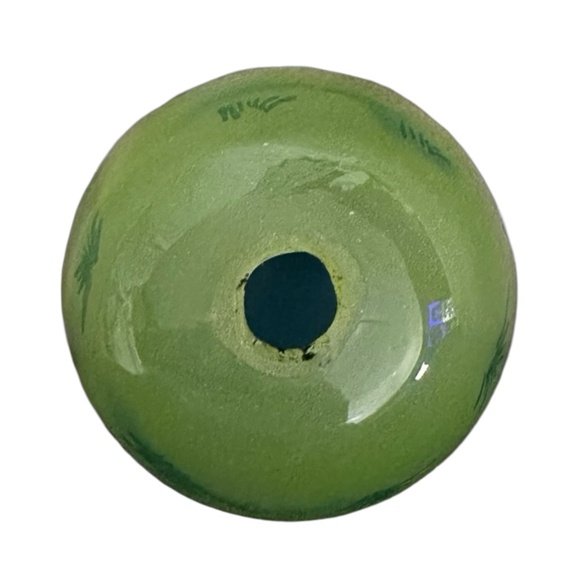 Vintage LI BIEN Chinese Reverse Hand Painted Glass Easter Egg Ornament 3” - Picture 4 of 4